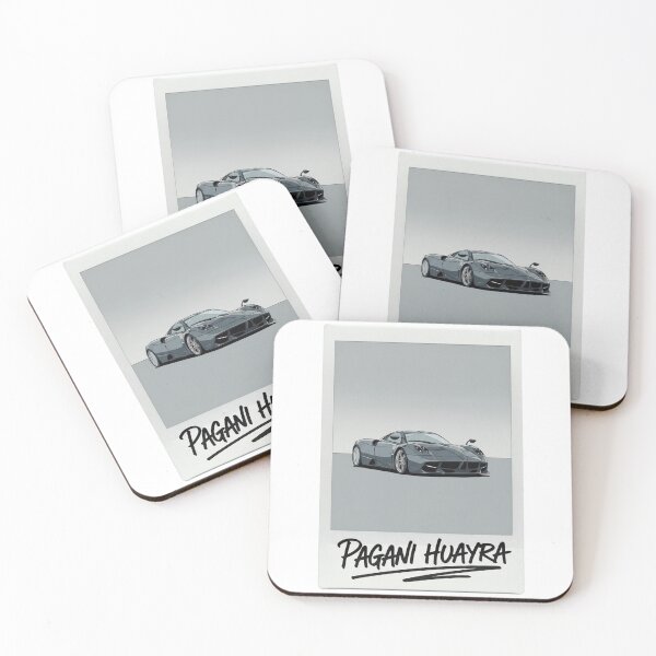 Item preview, Pagani Huayra Silver Hypercar Retro Polaroid Aesthetic Art designed and sold by Motorline44.