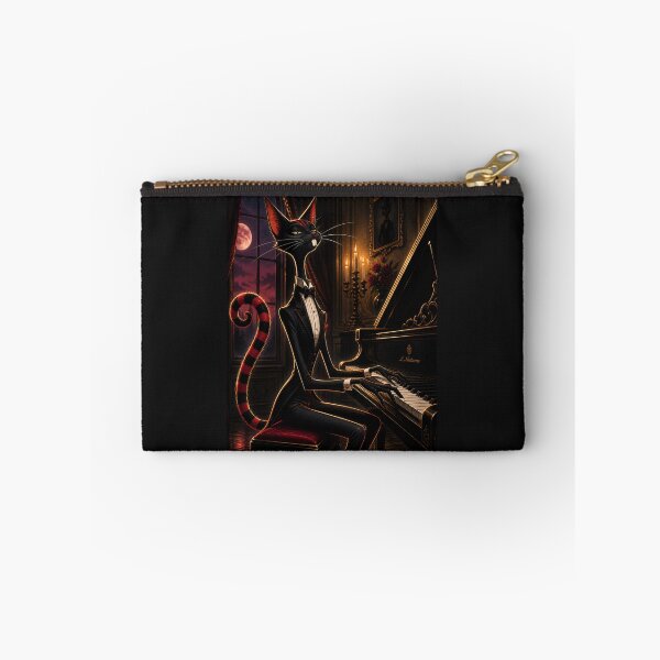 Item preview, Midnight Piano Cat designed and sold by ZunZunArt.