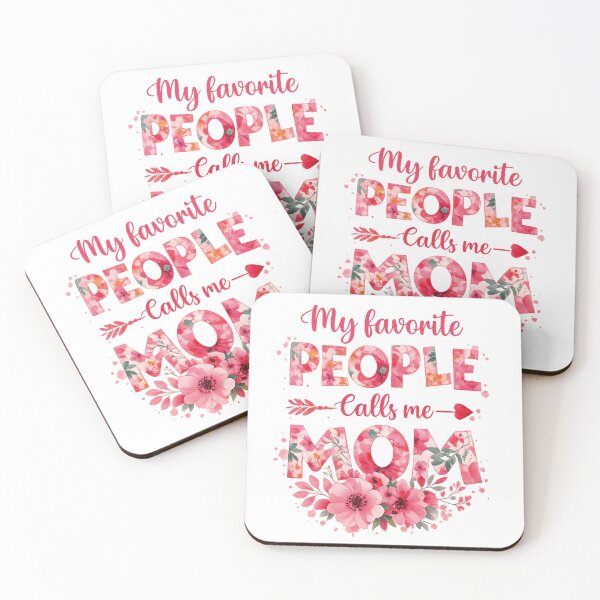 Item preview, My Favorite People Call Me Mom – Floral Minimal Mom  designed and sold by afr-saad.
