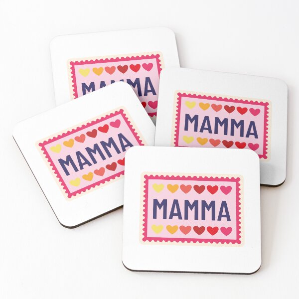 Item preview, MAMMA Stamp Heart Gradient Vector designed and sold by Vector Woofs.
