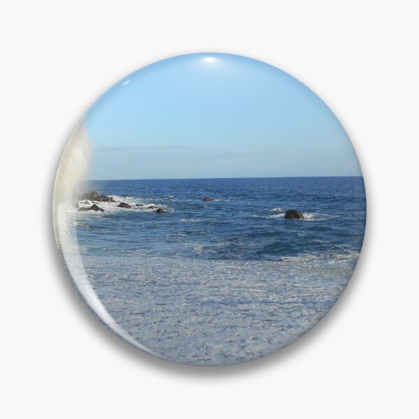 Item preview, Waves crash against the shore designed and sold by Farbfroh.