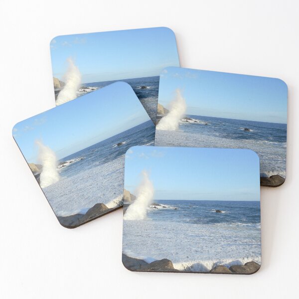 Item preview, Waves crash against the shore designed and sold by Farbfroh.