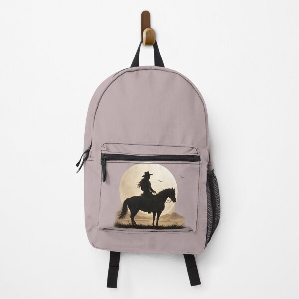 Item preview, Cowgirl Moon Silhouette – Western Horse Rider Night Aesthetic designed and sold by QuarterHorseArt by Just my Studio.