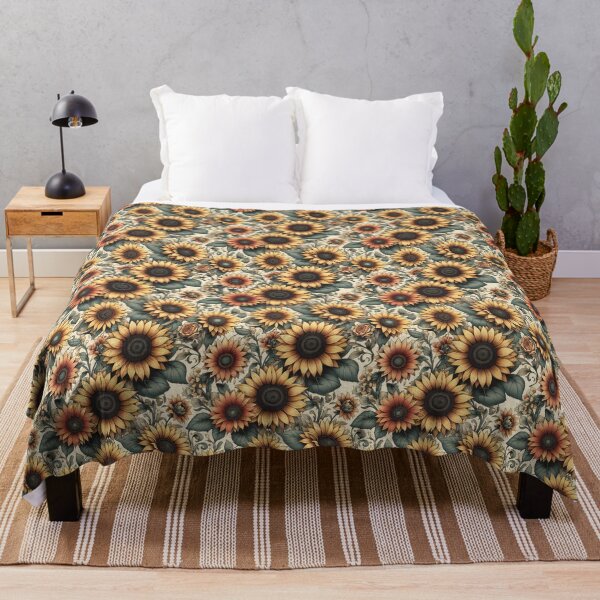 Item preview, Antique Sunflower Rose Garden Pattern designed and sold by Apex Designs.