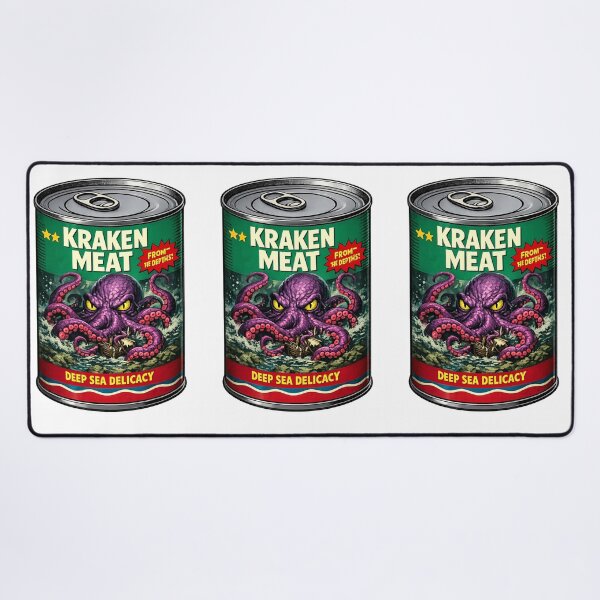 Item preview, Can of Kraken Deep Sea Pop Art ready to eat.  designed and sold by Gunnar Hermansen.