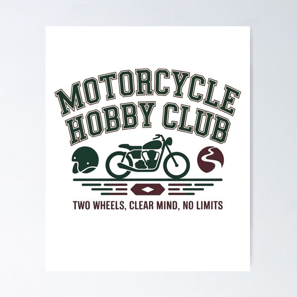 Item preview, Motorcycle Hobby Club Vintage Rider Design designed and sold by WikaKowalczyk.