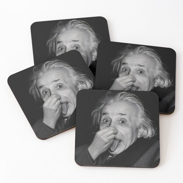 Item preview, Albert Einstein Holding Nose – Bathroom Wall Art designed and sold by Psycho-Crazy.