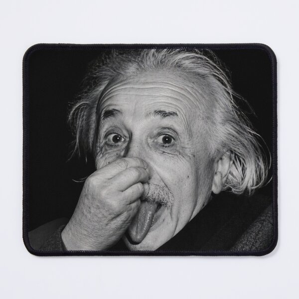 Item preview, Albert Einstein Holding Nose – Bathroom Wall Art designed and sold by Psycho-Crazy.