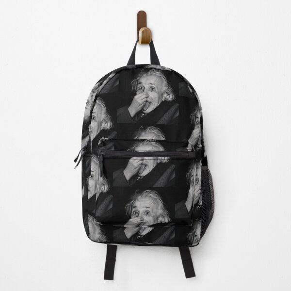 Item preview, Albert Einstein Holding Nose – Bathroom Wall Art designed and sold by Psycho-Crazy.