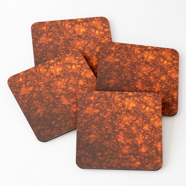 Artikelvorschau, Textur geschmolzener Lava – Feurig orange und schwarz vulkanisch abstrakt entworfen und verkauft von Lainey1978.