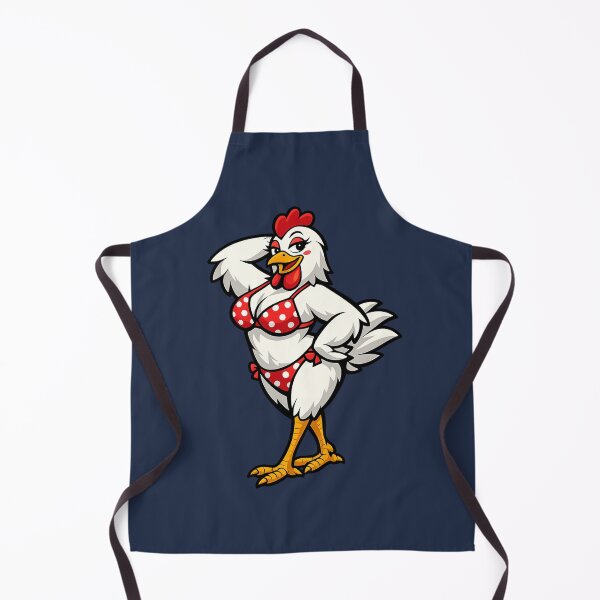 Item preview, Funny Chicken in Bikini Cartoon Animal Humor Design designed and sold by BROHLine Studio.