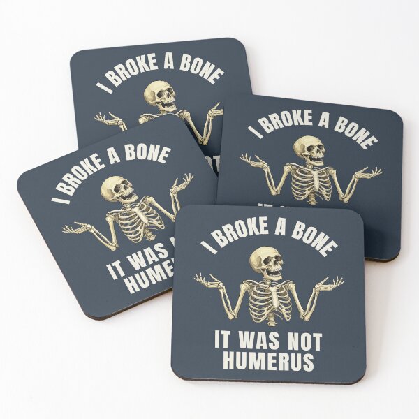 Item preview, I Broke a Bone Not Humerus - Punny Medical Humor Broken Bone designed and sold by Wonderlandjoy.