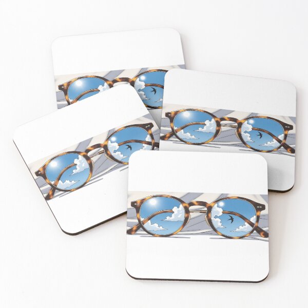Item preview, Tortoiseshell Sunglasses Sky Reflection designed and sold by AbanoubStore.
