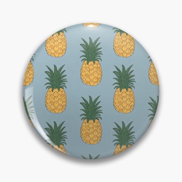 Item preview, Pineapple Pattern on Blue Background designed and sold by Vileprint.