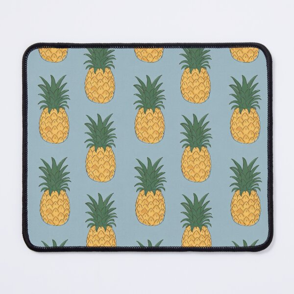 Item preview, Pineapple Pattern on Blue Background designed and sold by Vileprint.