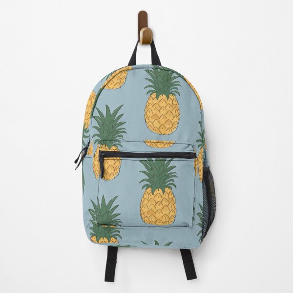 Item preview, Pineapple Pattern on Blue Background designed and sold by Vileprint.