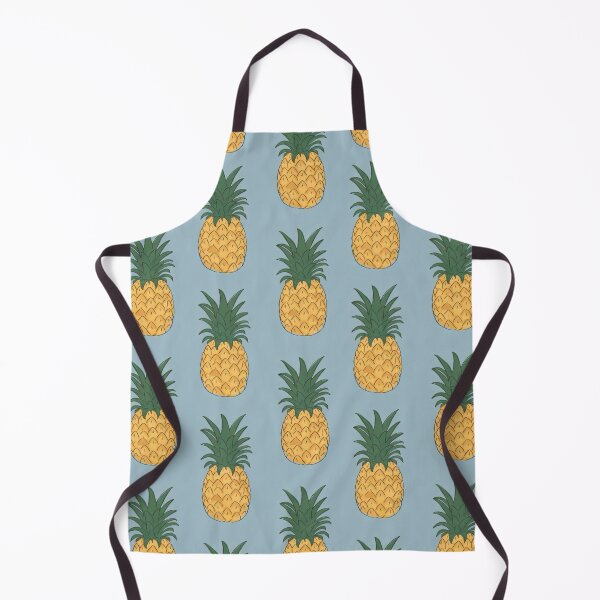 Item preview, Pineapple Pattern on Blue Background designed and sold by Vileprint.