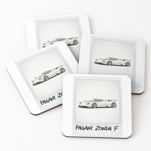 Item preview, Pagani Zonda F White Supercar Retro Polaroid Aesthetic Art designed and sold by Motorline44.