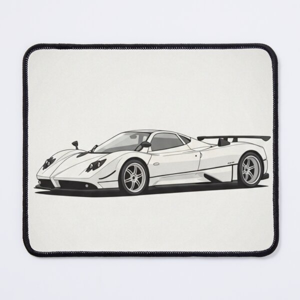Item preview, Pagani Zonda F White Supercar Retro Polaroid Aesthetic Art designed and sold by Motorline44.