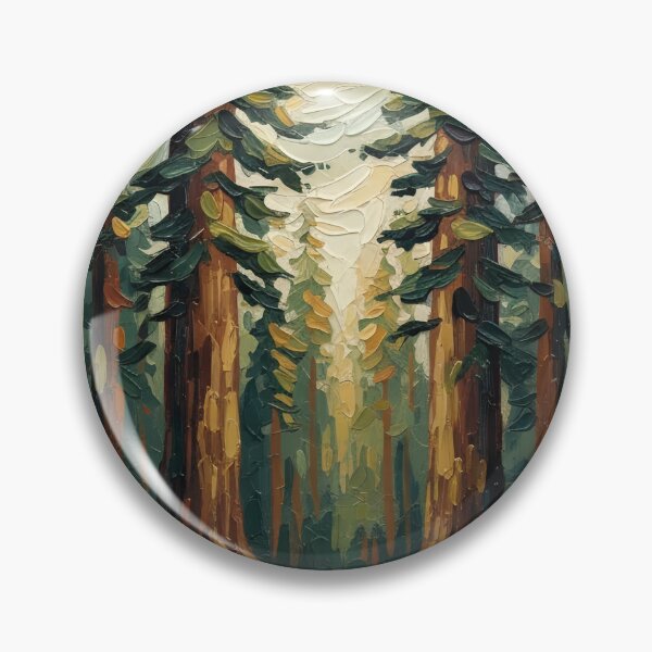 Item preview, Redwood National Park US Postage Stamp Palette Knife Art designed and sold by GymTanLaundry.