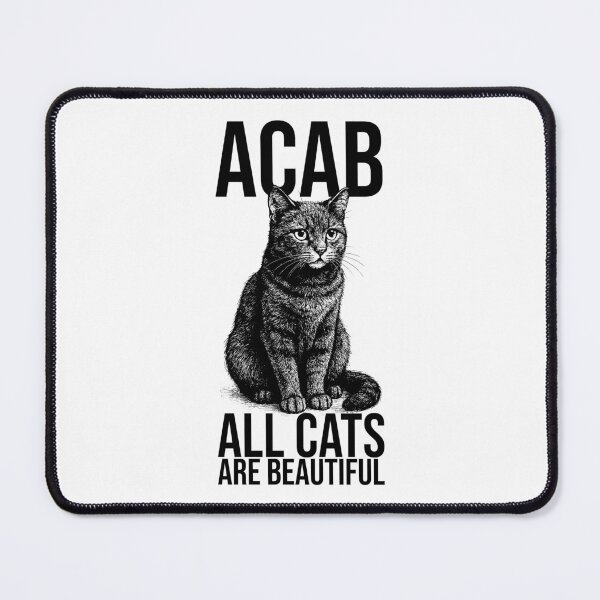 Item preview, ACAB – All Cats Are Beautiful | Funny Cat Illustration Design for Cat Lovers designed and sold by xndrlab.