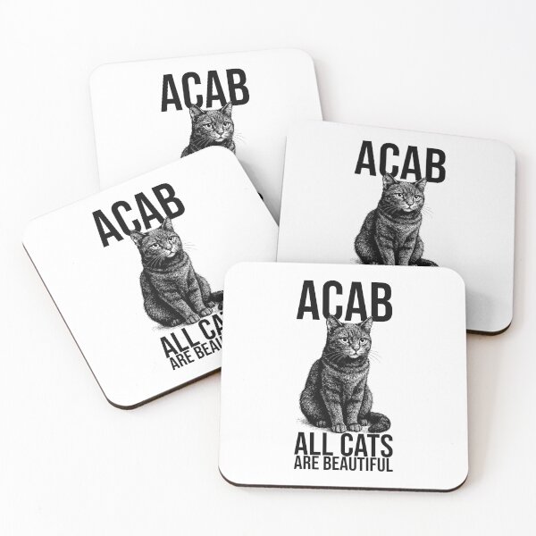 Item preview, ACAB – All Cats Are Beautiful | Funny Cat Illustration Design for Cat Lovers designed and sold by xndrlab.