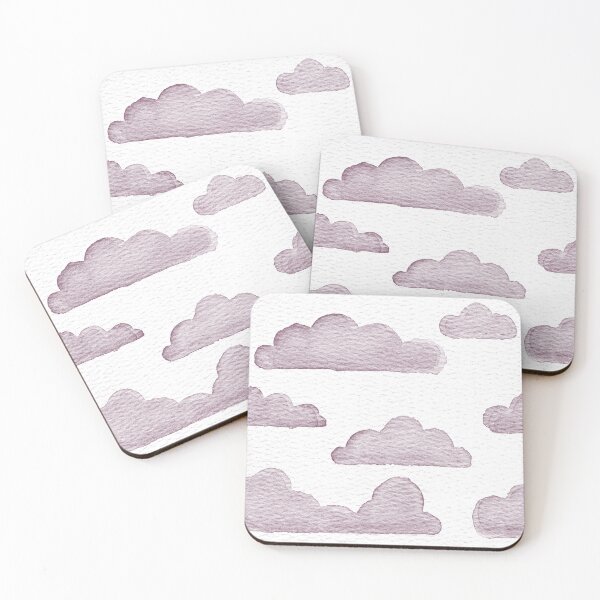 Item preview, Dreamtime Clouds Watercolor Pattern - Snow + Beet designed and sold by Irene Estelle.