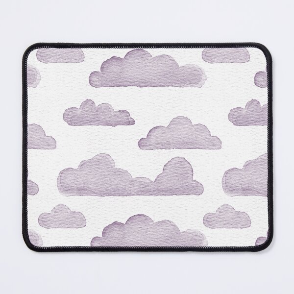 Item preview, Dreamtime Clouds Watercolor Pattern - Snow + Plum designed and sold by Irene Estelle.