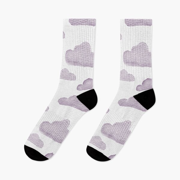 Item preview, Dreamtime Clouds Watercolor Pattern - Snow + Plum designed and sold by Irene Estelle.