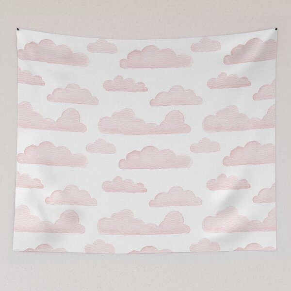Item preview, Dreamtime Clouds Watercolor Pattern - Snow + Rose designed and sold by Irene Estelle.