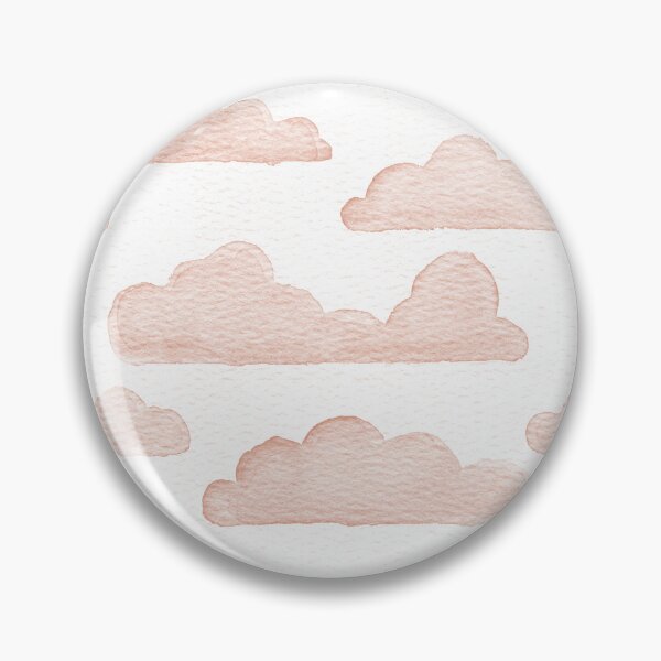 Item preview, Dreamtime Clouds Watercolor Pattern - Snow + Coral designed and sold by Irene Estelle.