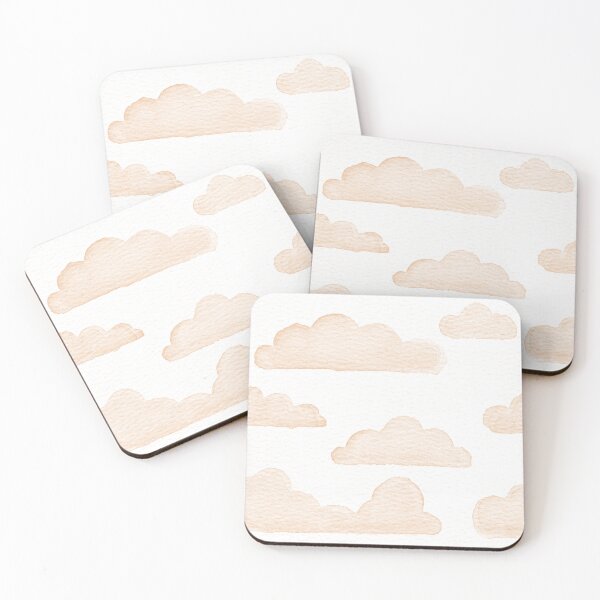 Item preview, Dreamtime Clouds Watercolor Pattern - Snow + Melon designed and sold by Irene Estelle.