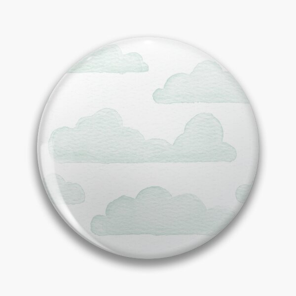 Item preview, Dreamtime Clouds Watercolor Pattern - Snow + Mint designed and sold by Irene Estelle.