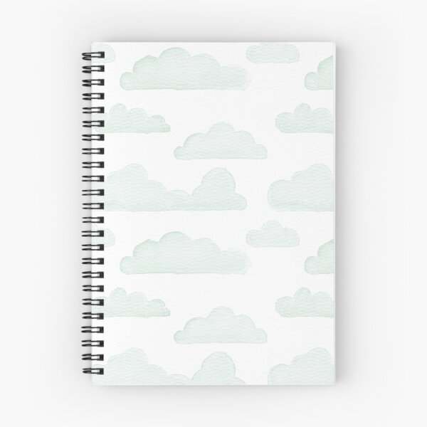 Item preview, Dreamtime Clouds Watercolor Pattern - Snow + Mint designed and sold by Irene Estelle.