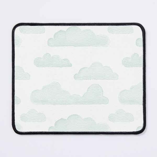 Item preview, Dreamtime Clouds Watercolor Pattern - Snow + Mint designed and sold by Irene Estelle.