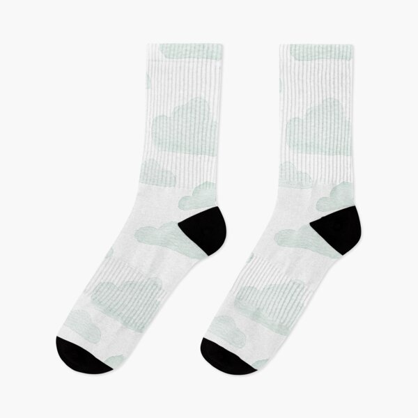 Item preview, Dreamtime Clouds Watercolor Pattern - Snow + Mint designed and sold by Irene Estelle.