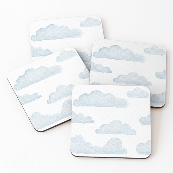 Item preview, Dreamtime Clouds Watercolor Pattern - Snow + Sky designed and sold by Irene Estelle.