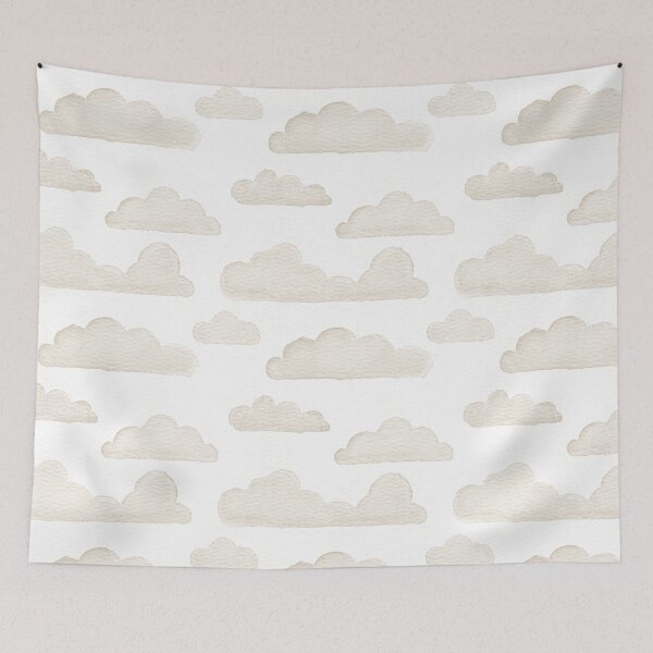 Item preview, Dreamtime Clouds Watercolor Pattern - Snow + Dove designed and sold by Irene Estelle.
