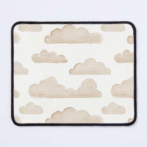 Item preview, Dreamtime Clouds Watercolor Pattern - Snow + Fawn designed and sold by Irene Estelle.