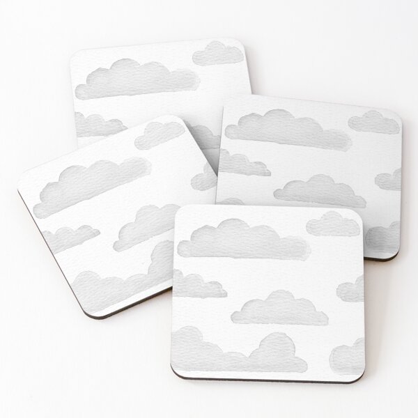 Item preview, Dreamtime Clouds Watercolor Pattern - Snow + Fog designed and sold by Irene Estelle.