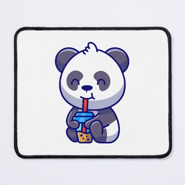 Item preview, Cute Panda Drinking Bubble Milk Tea designed and sold by Autotred.