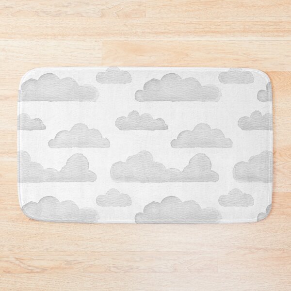 Item preview, Dreamtime Clouds Watercolor Pattern - Snow + Fog designed and sold by Irene Estelle.