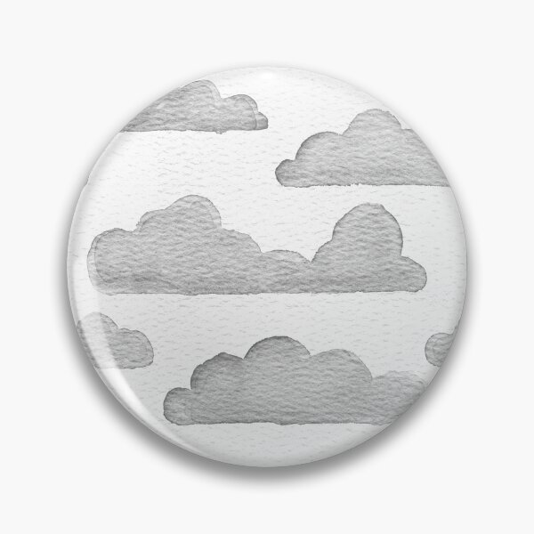 Item preview, Dreamtime Clouds Watercolor Pattern - Snow + Slate designed and sold by Irene Estelle.