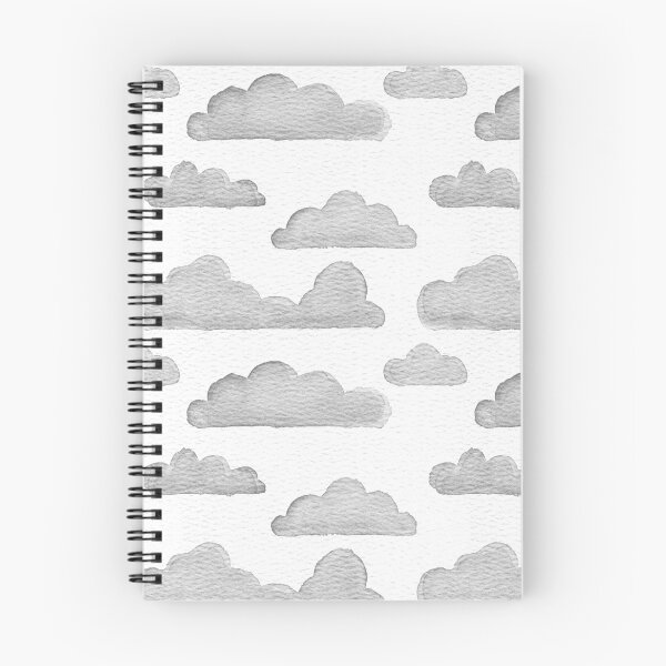 Item preview, Dreamtime Clouds Watercolor Pattern - Snow + Slate designed and sold by Irene Estelle.