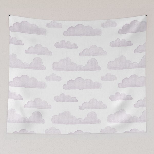 Item preview, Dreamtime Clouds Watercolor Pattern - Snow + Dust designed and sold by Irene Estelle.