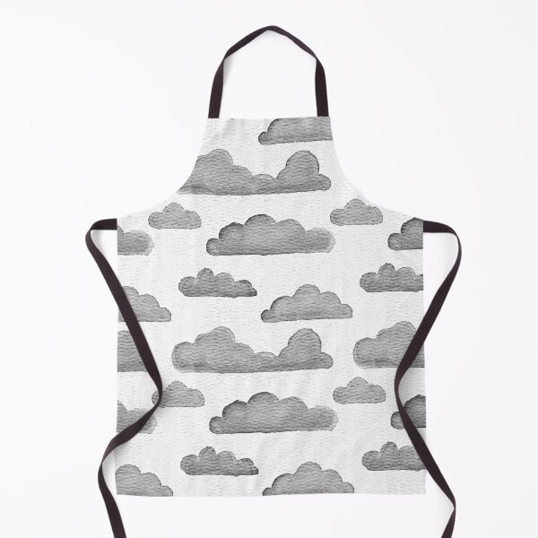 Item preview, Dreamtime Clouds Watercolor Pattern - Snow + Coal designed and sold by Irene Estelle.