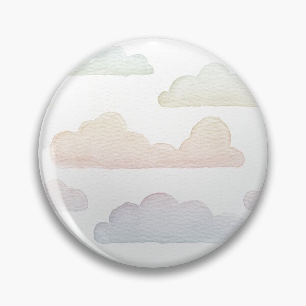 Item preview, Dreamtime Clouds Watercolor Pattern - Snow + Rainbow Sorbet designed and sold by Irene Estelle.