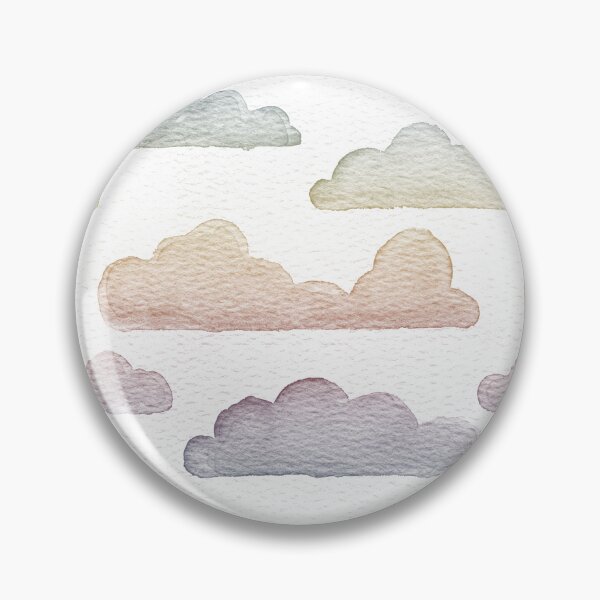 Item preview, Dreamtime Clouds Watercolor Pattern - Snow + Rainbow Sunset designed and sold by Irene Estelle.