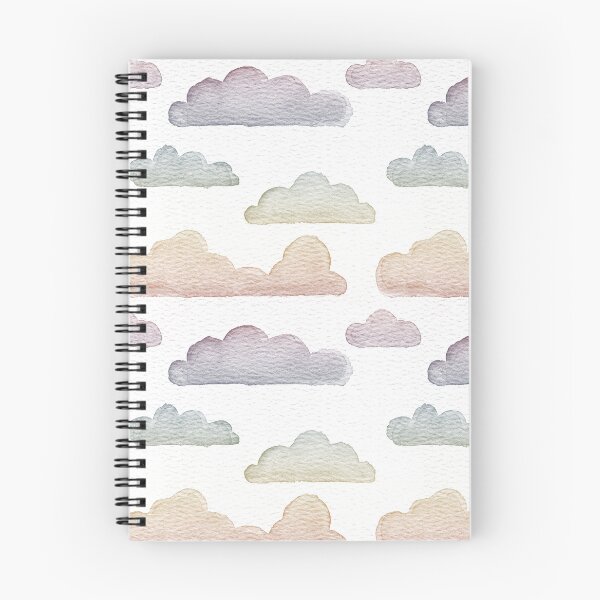 Item preview, Dreamtime Clouds Watercolor Pattern - Snow + Rainbow Sunset designed and sold by Irene Estelle.