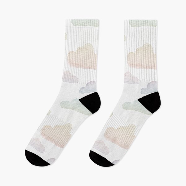 Item preview, Dreamtime Clouds Watercolor Pattern - Snow + Rainbow Sorbet designed and sold by Irene Estelle.